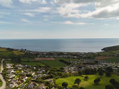 Aerial View taken from above the property to show
